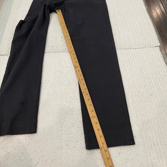 Vince Pants Men's 30 Flat Front Trousers Gray Slim Fit Stretch Cotton Blend - Picture 12 of 14